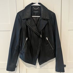 COPY - Marc New York Black 100% Leather Jacket